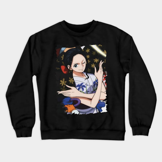 NICO ROBIN ANIME MERCHANDISE Crewneck Sweatshirt by graficklisensick666